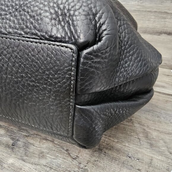 Coach Penelope Pebble Leather Hobo Stud Black F14681 Shoulder Bag COA - Picture 12 of 16